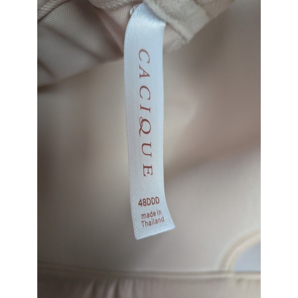 Cacique Bra 48DDD Lightly Lined No-Wire Beige Tan Lane Bryant Wireless Plus Size - Picture 9 of 14